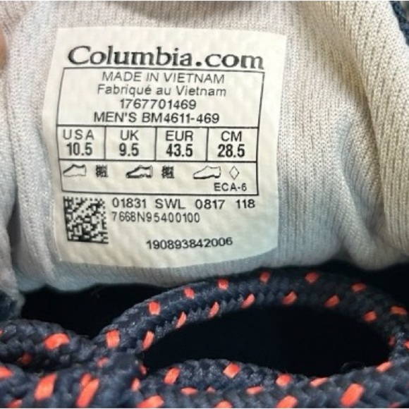 Columbia Men's Delray PFG Boat Shoe Navy size 10.5 pre-owned - Picture 5 of 8